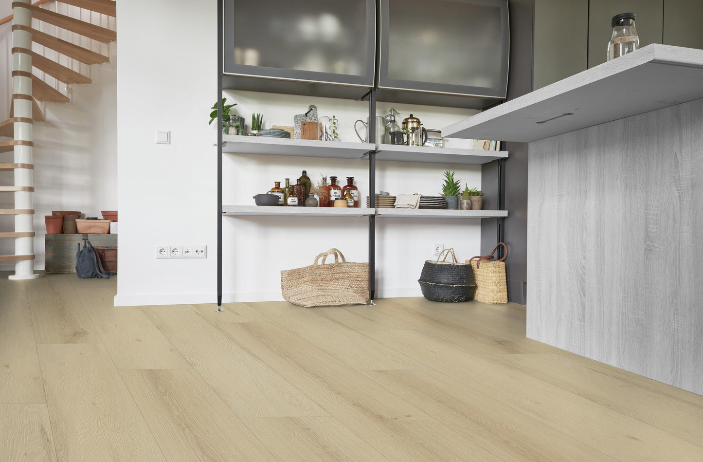 Klick-Vinylboden Breitdiele Eiche KURKUMA