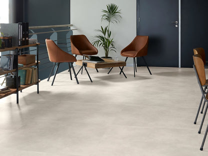 Klick-Vinylboden Fliesenoptik Beton SAND