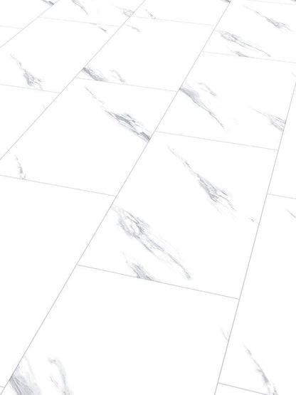 Klick-Vinylboden Hochglanz Alsberg Marmor