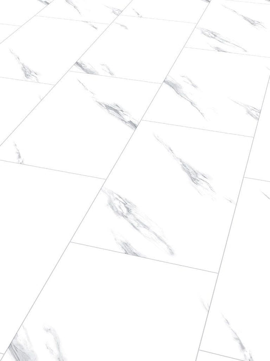 Klick-Vinylboden Hochglanz Alsberg Marmor