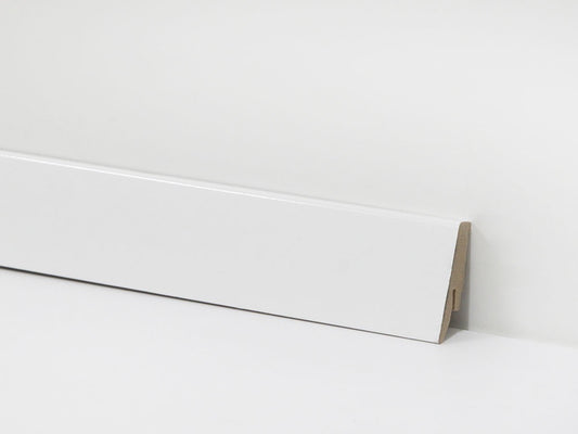 Sockelleiste Weiß Modern - 240cm