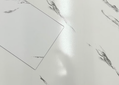 Klick-Vinylboden Hochglanz Alsberg Marmor