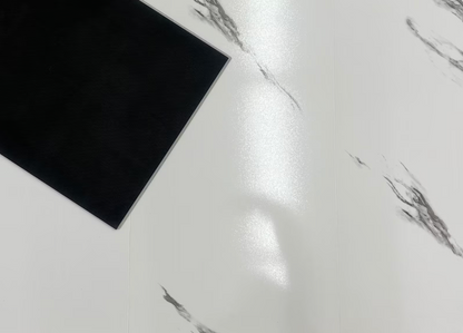 Klick-Vinylboden Hochglanz Alsberg Marmor