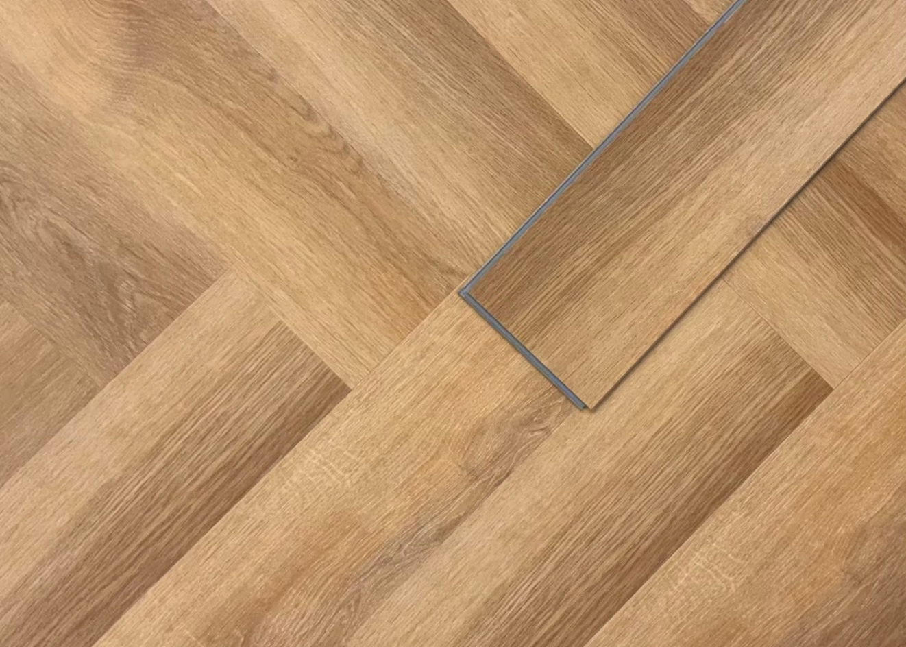 Klick-Vinylboden Fischgrät Eiche Rustikal