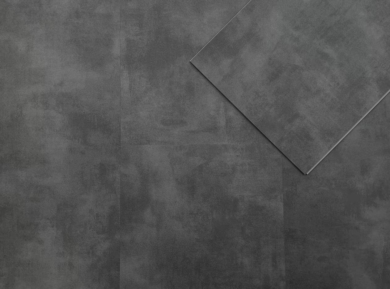 Klick-Vinylboden Fliesenoptik Beton DARK GREY