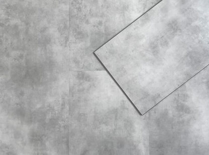 Klick-Vinylboden Fliesenoptik Beton LIGHT GREY